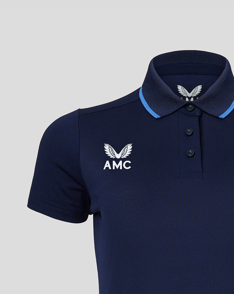 Women's Navy/Blue AMC Short Sleeve Media Polo