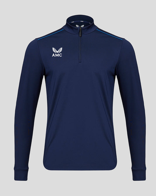 Navy AMC 1/4 zip tennis top