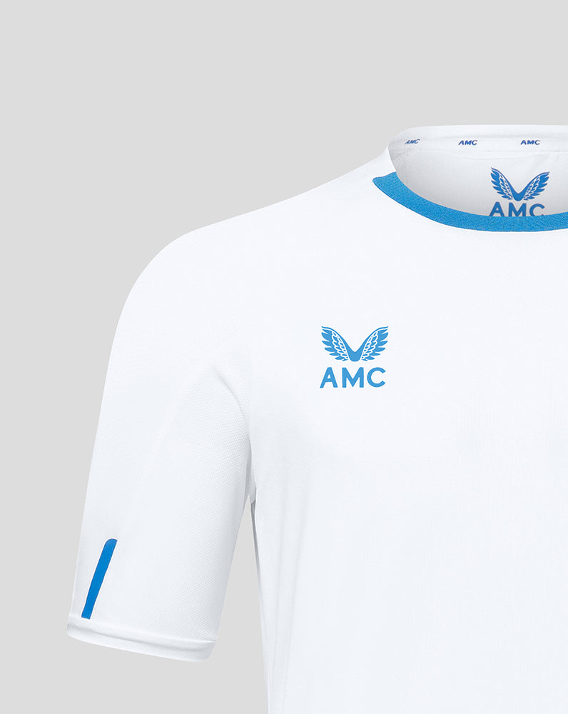 White/Blue AMC Short Sleeve Performance T-Shirt
