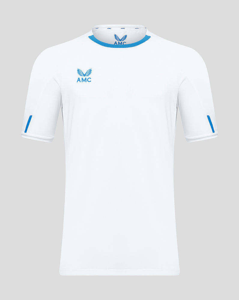 White and blue tennis performance t-shirt