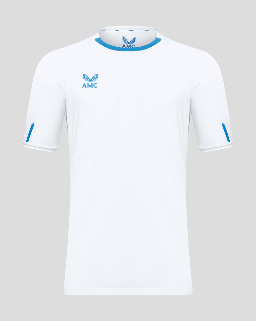 White and blue tennis performance t-shirt