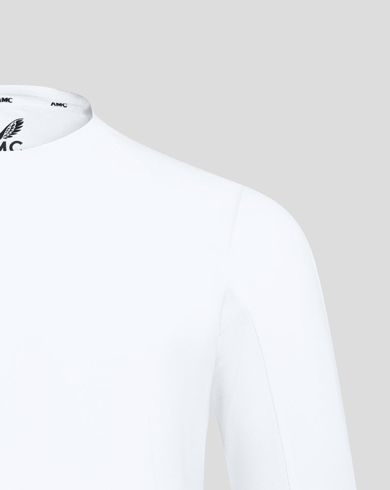 White/Black AMC Long Sleeve Performance T-Shirt