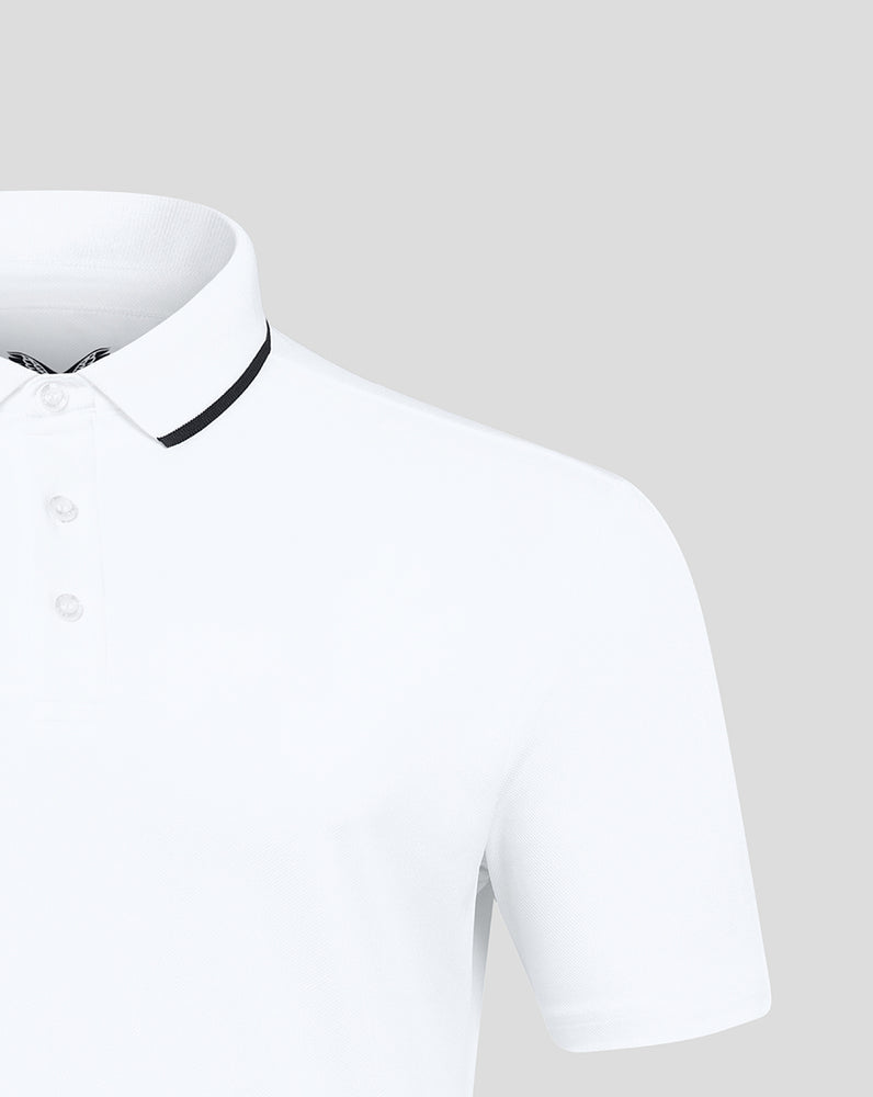 White/Black AMC Short Sleeve Media Polo