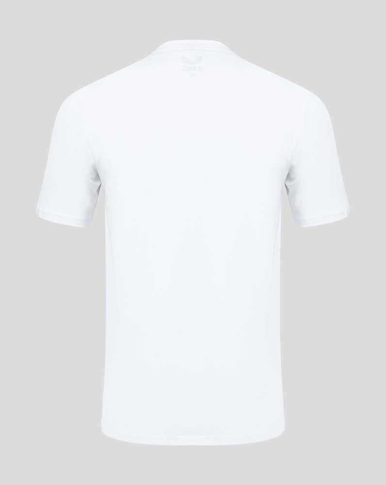 White AMC Short Sleeve Cotton Training T-Shirt