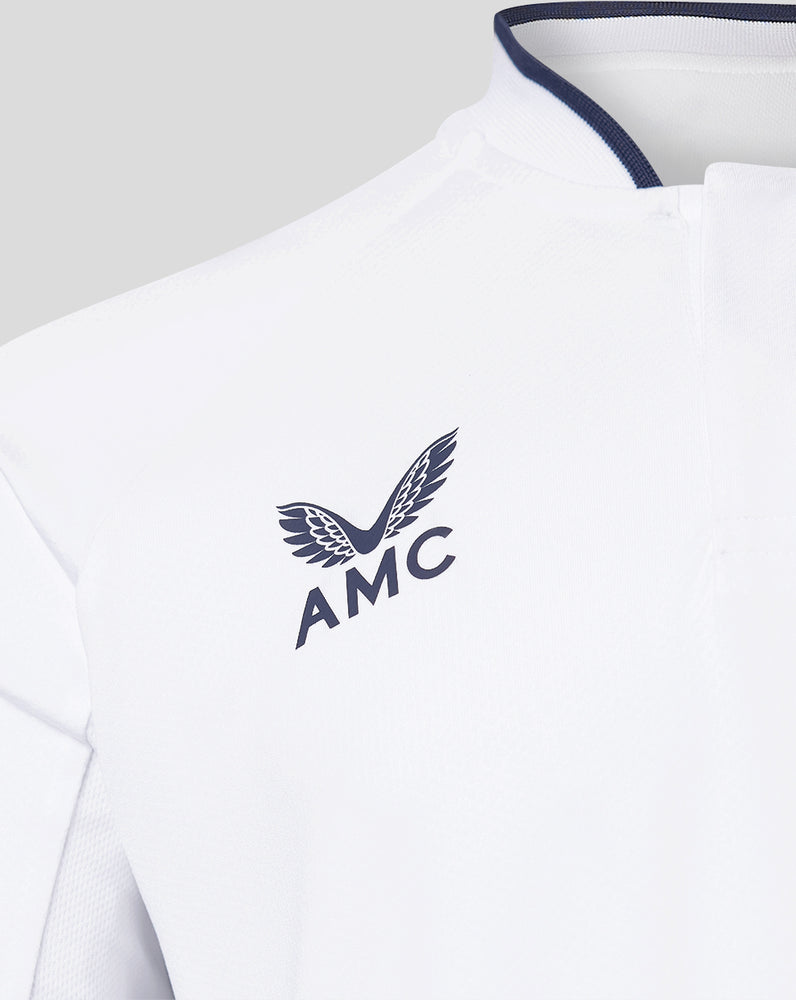 White/Navy AMC Long Sleeve Performance T-Shirt