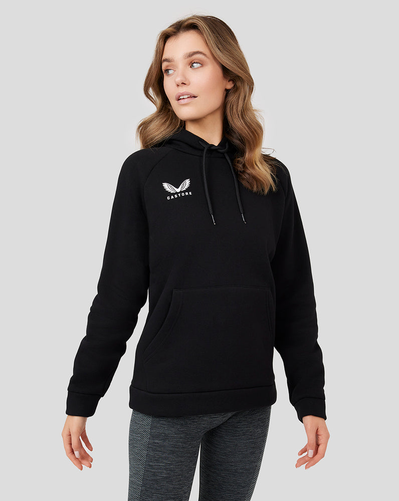 Black Women's Brush Back Overhead Hoodie – Castore