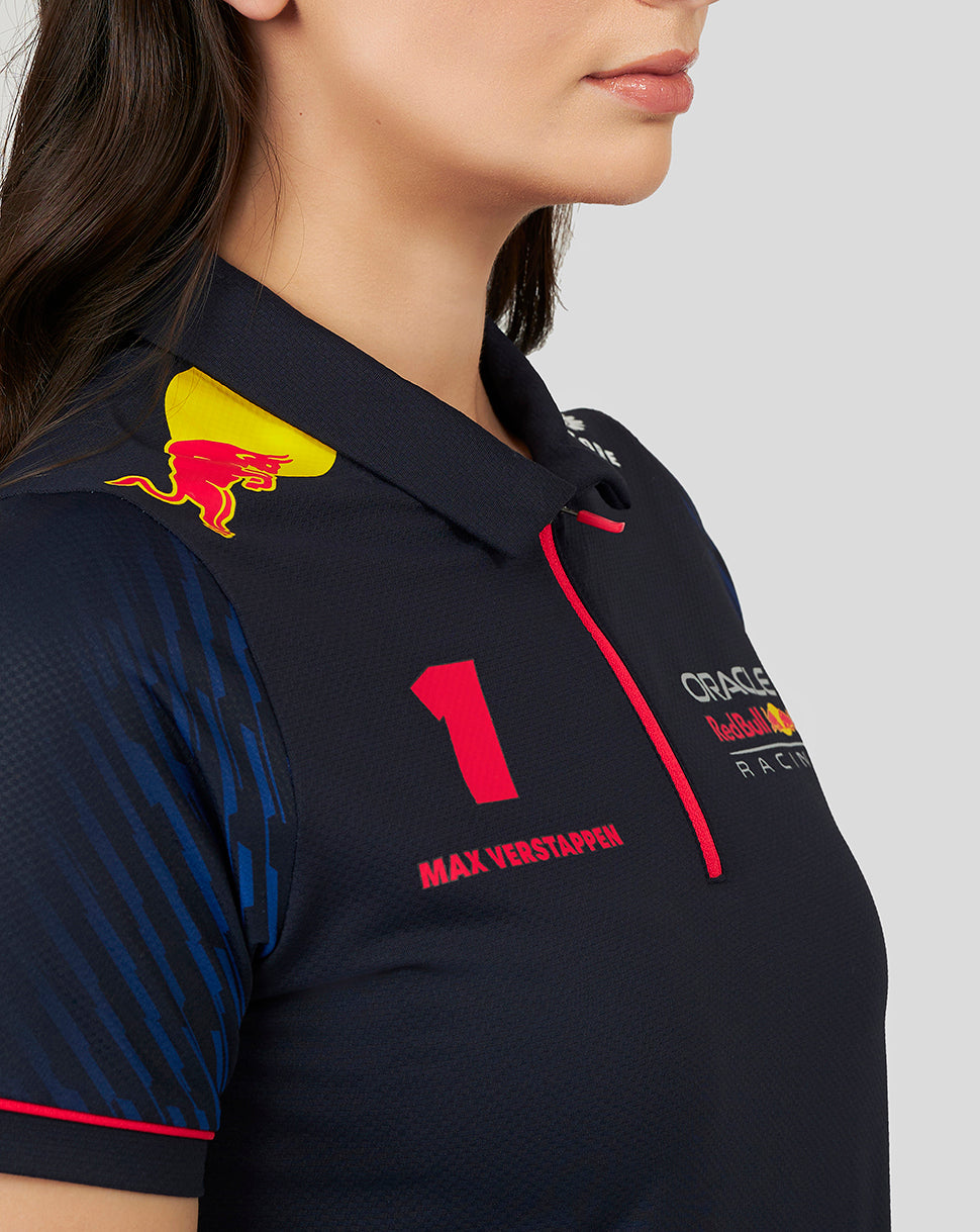 Oracle Red Bull Racing Womens ss Polo Shirt Driver Max Verstappen - Night Sky - Night Sky