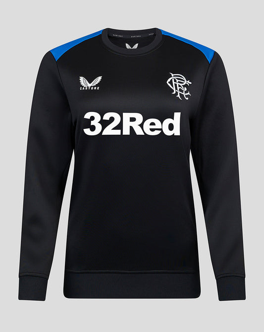 Rangers Women's 23/24 Matchday Training Sweatshirt - Black/Blue