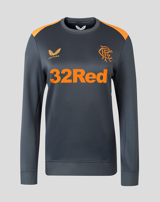 Rangers Women's 23/24 Training Sweatshirt - Grey/Orange