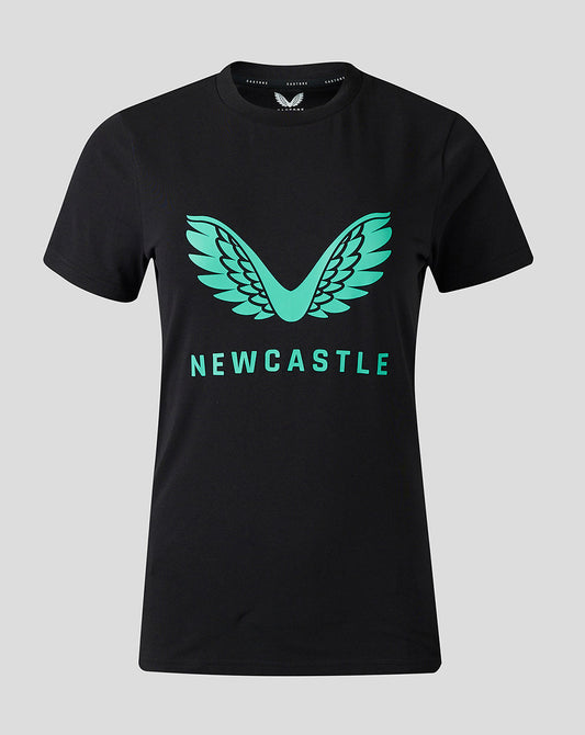 Newcastle United Women's 23/24 Coaches Travel T-Shirt - Black