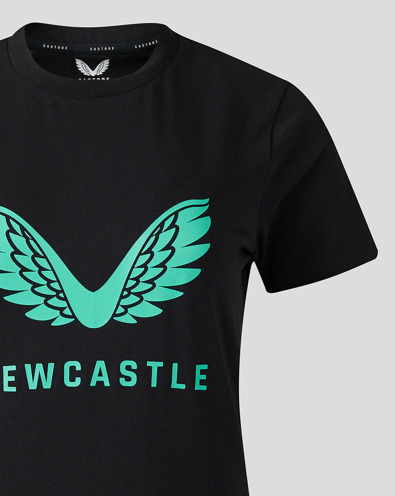 Newcastle United Women's 23/24 Coaches Travel T-Shirt - Black