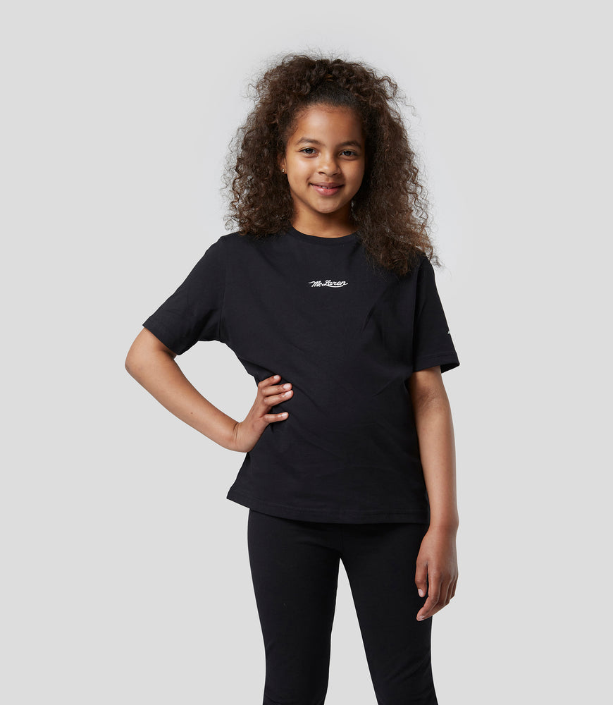 Kids black McLaren Monaco Lando Norris t-shirt