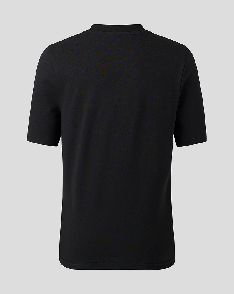Rangers Junior 23/24 Players Travel Logo T-Shirt - Black