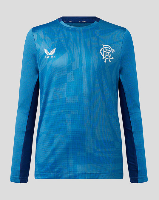 Rangers Junior 23/24 Training Long Sleeve T-Shirt - Blue/Navy