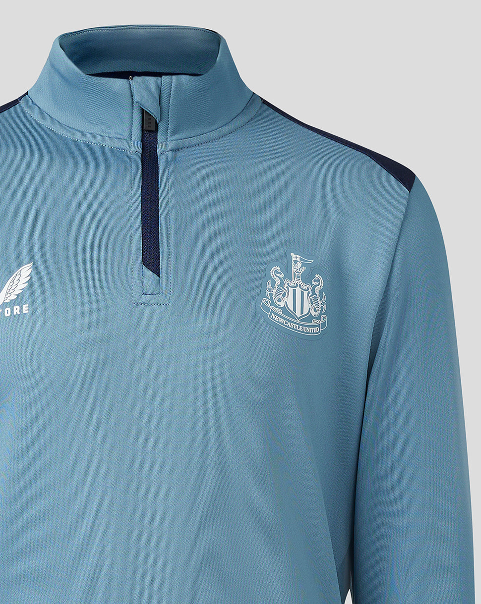 Newcastle United Junior 23/24 Players Training 1/4 Zip - Blue