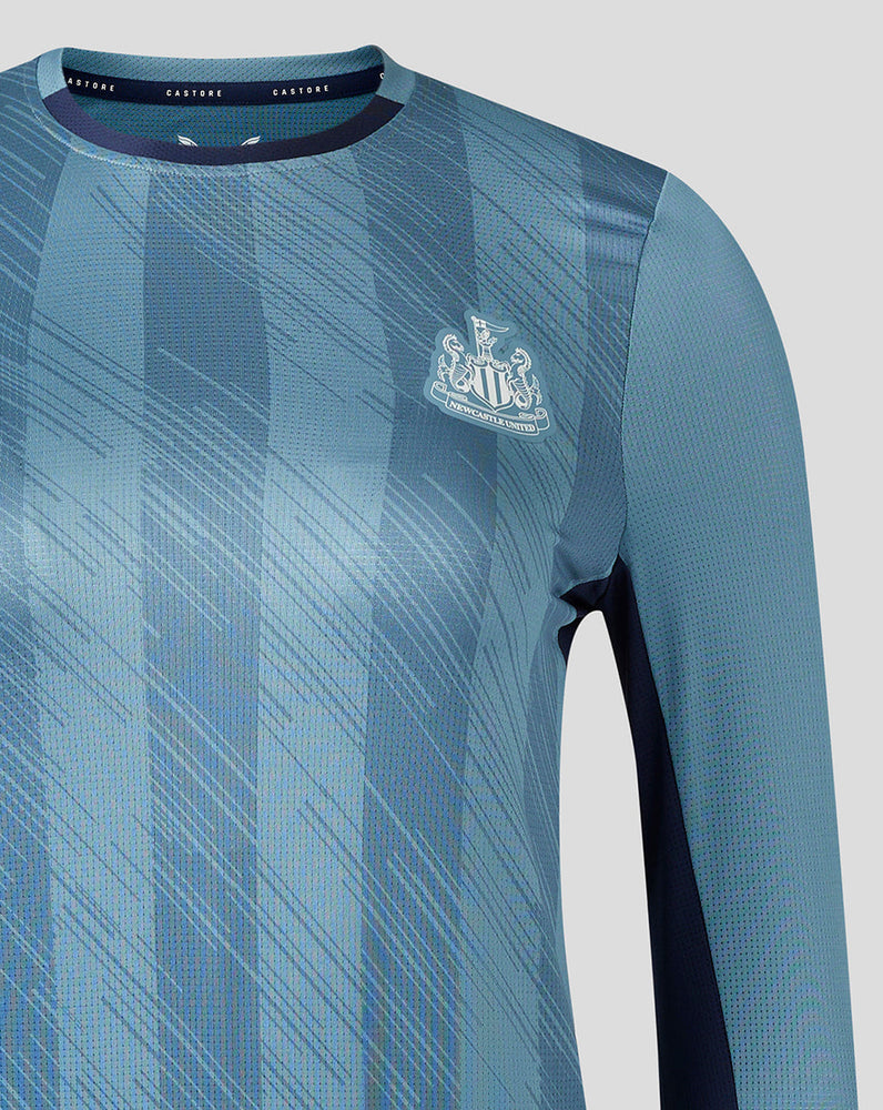 Newcastle United Junior 23/24 Players Long Sleeve Training T-Shirt - Blue