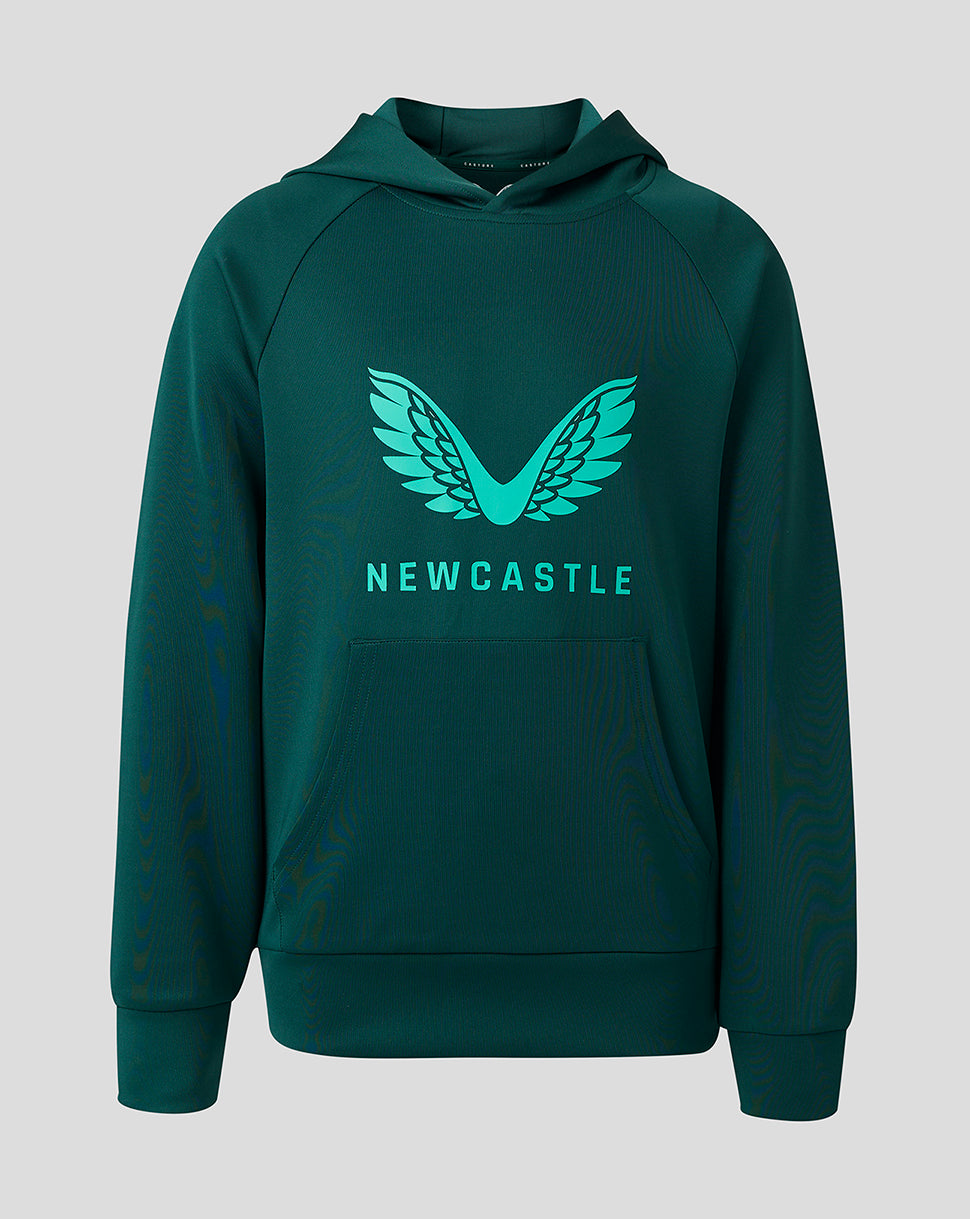 Newcastle United Junior 23/24 Players Travel Hoody - Green