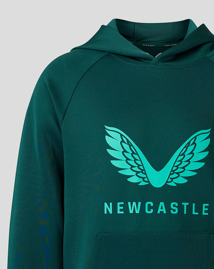 Newcastle United Junior 23/24 Players Travel Hoody - Green