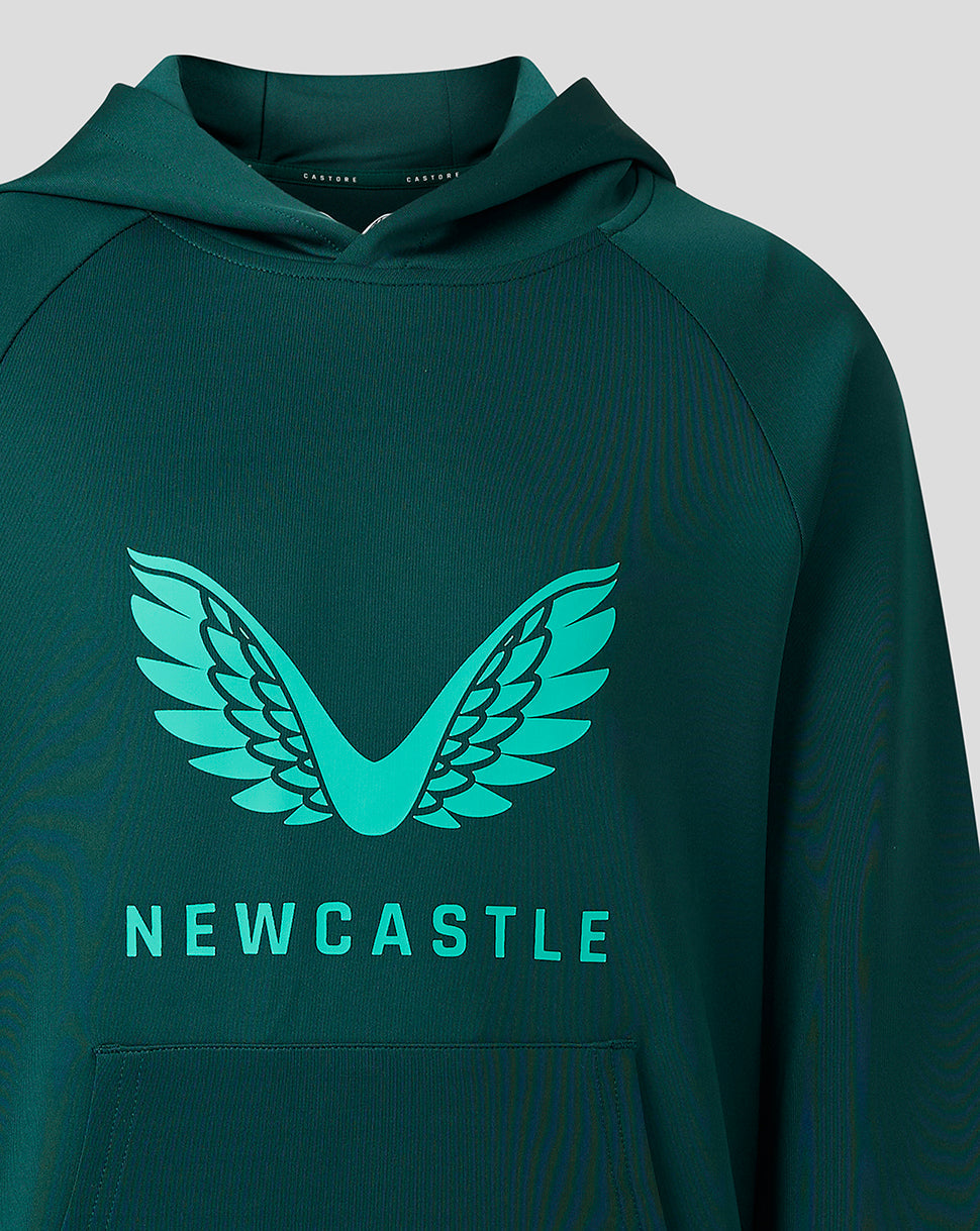 Newcastle United Junior 23/24 Players Travel Hoody - Green