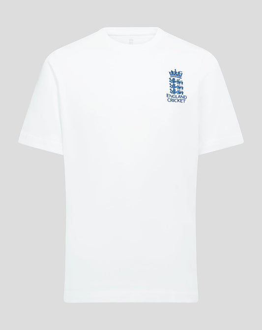 England Cricket Junior Core T Shirt - White