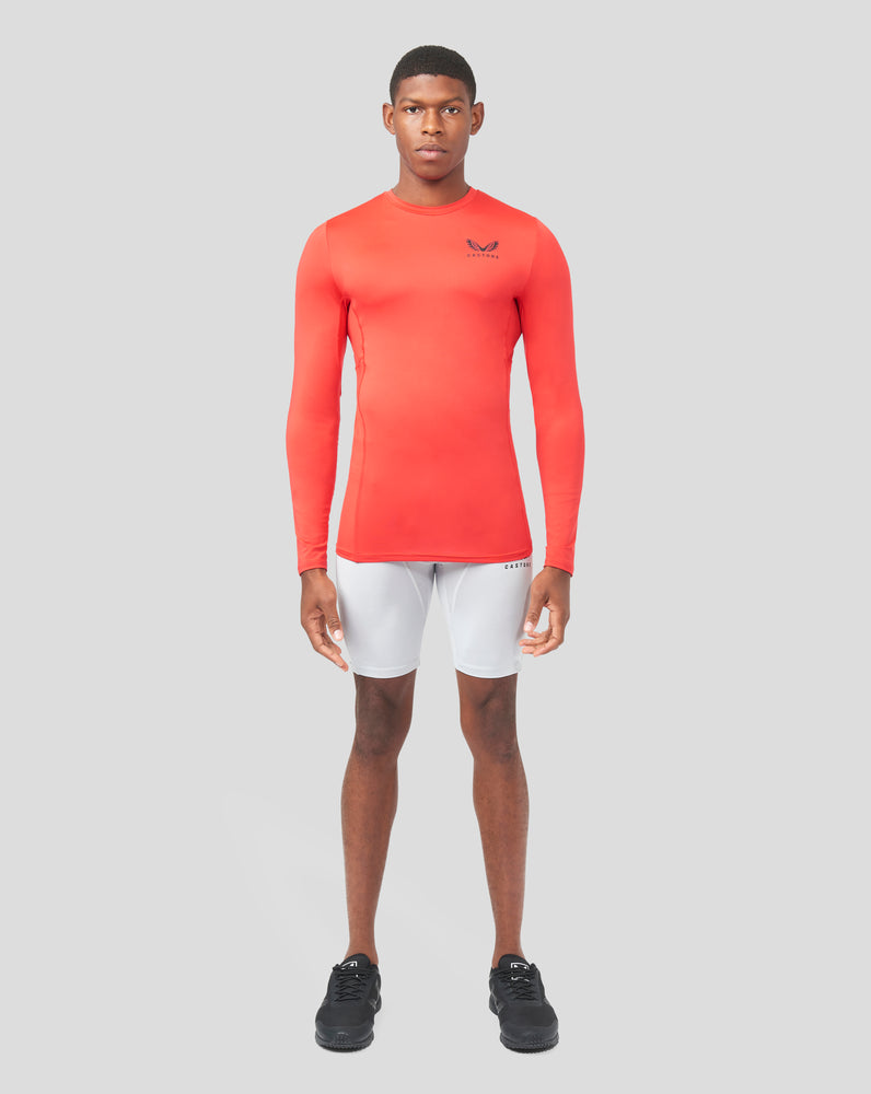 Red Long Sleeve Baselayer Top