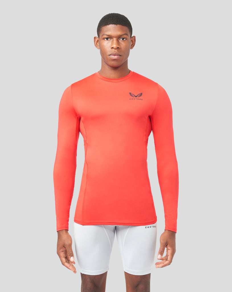 Red Long Sleeve Baselayer Top