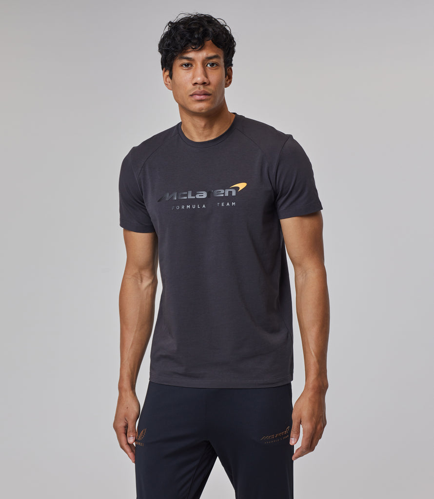 Dark Grey McLaren Active Dualbrand Fanwear T-Shirt