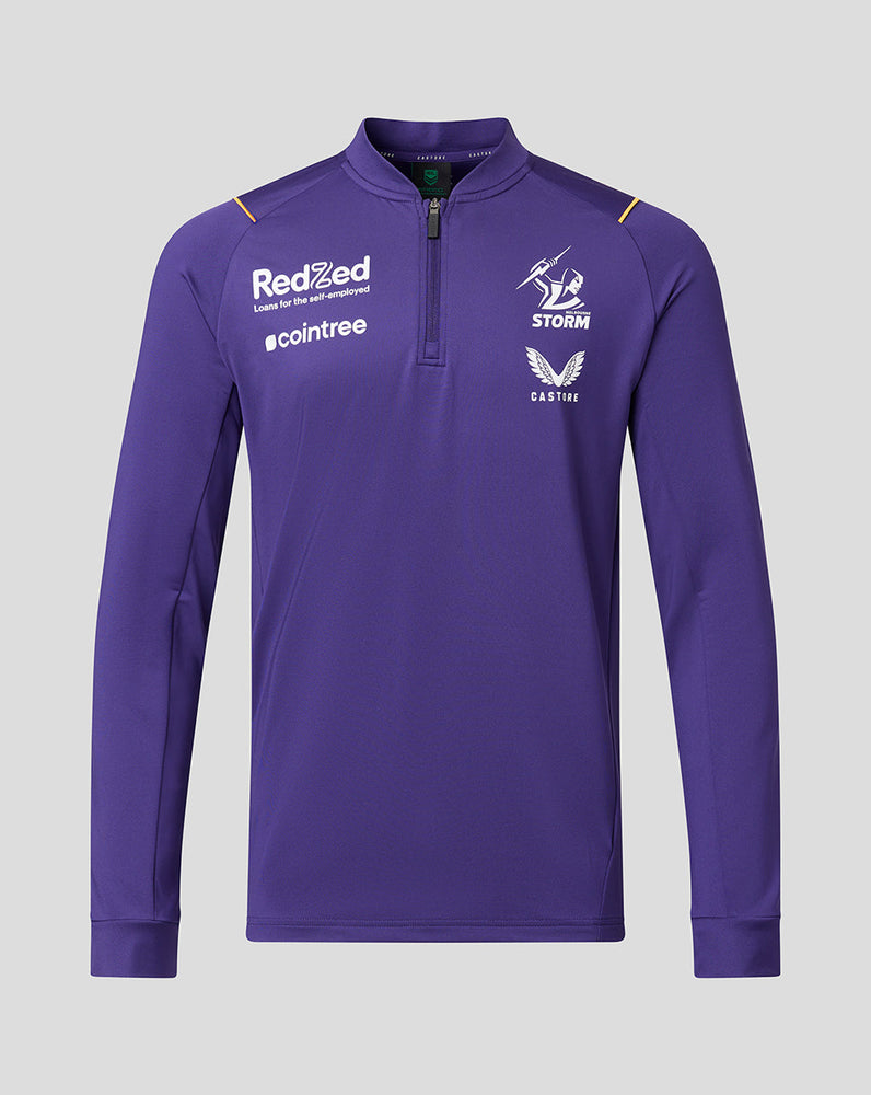Purple Melbourne Storm rugby training 1/4 zip