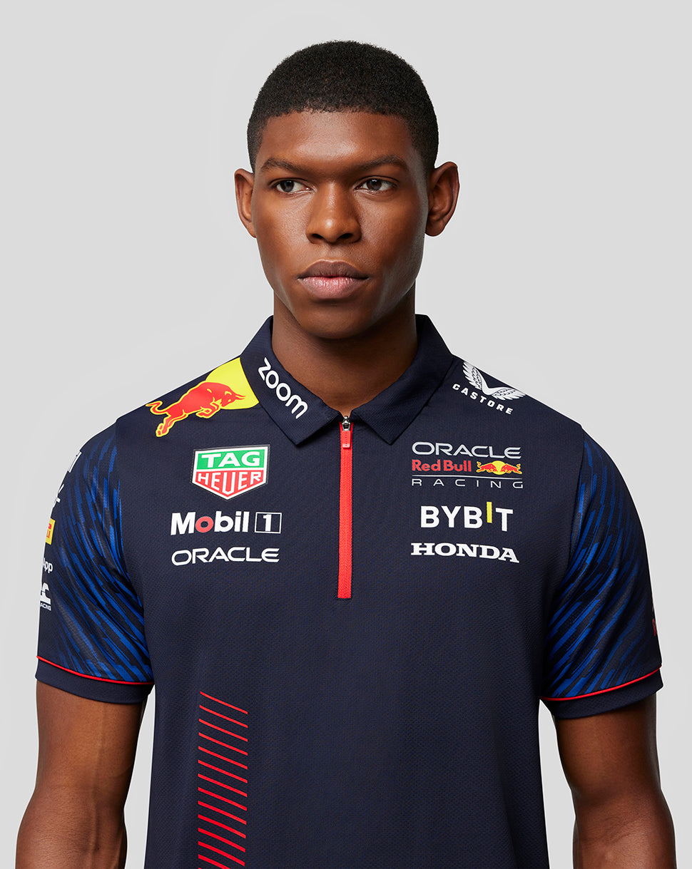 Men's Oracle Red Bull Racing Short Sleeve Polo Shirt - Night Sky - Night Sky