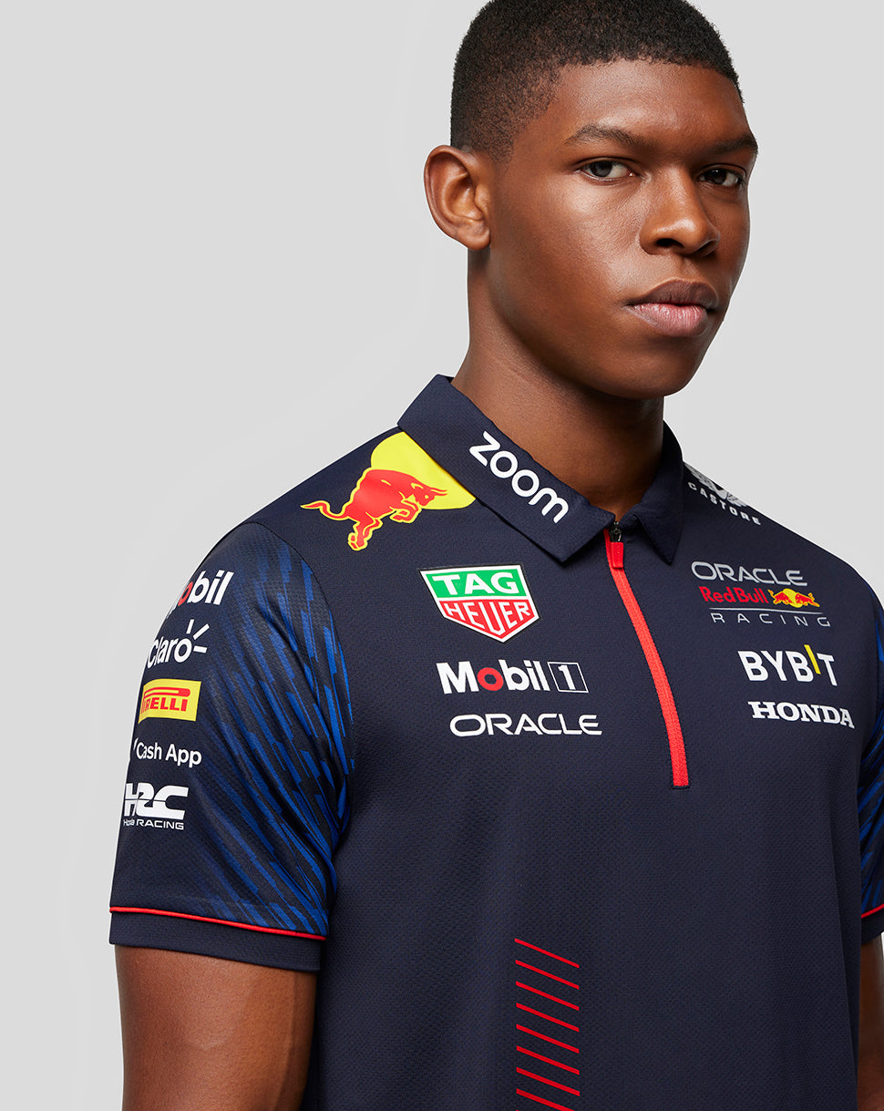 Men's Oracle Red Bull Racing Short Sleeve Polo Shirt - Night Sky - Night Sky