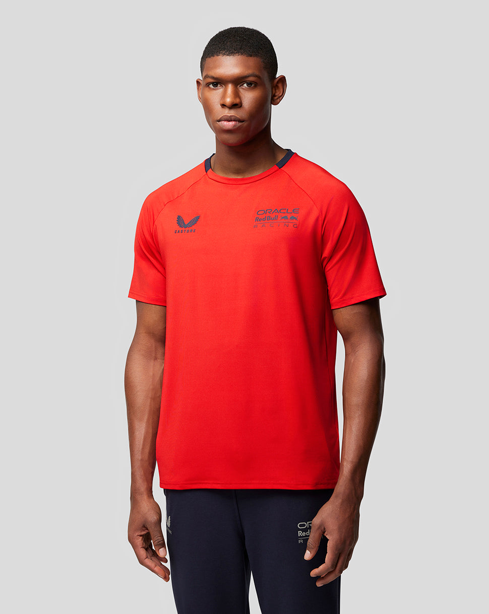 Oracle Red Bull Racing Mens Lifestyle T-Shirt - Flame Scarlet - Flame Scarlet