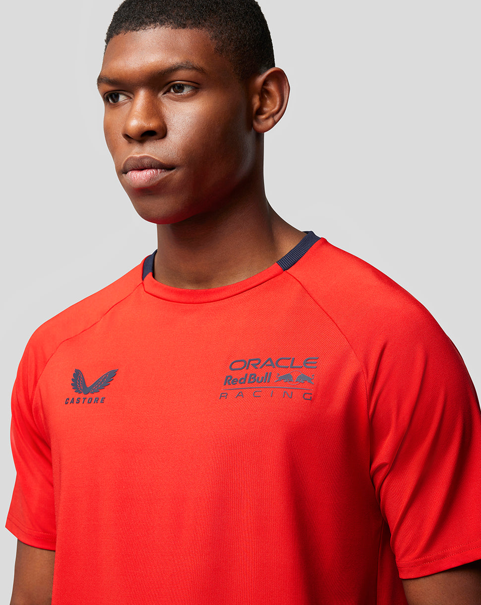 Oracle Red Bull Racing Mens Lifestyle T-Shirt - Flame Scarlet - Flame Scarlet