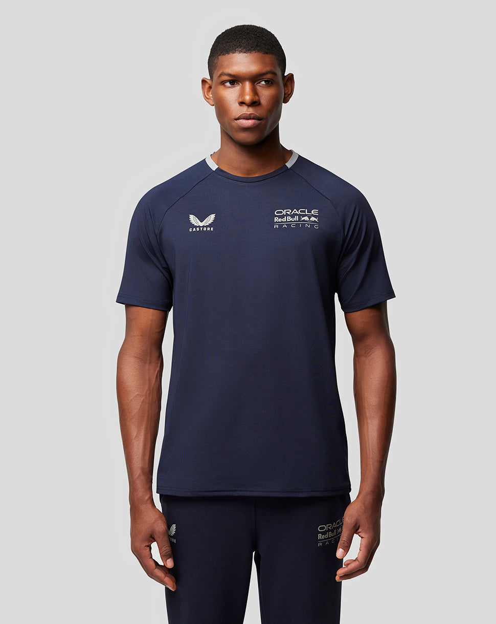 Oracle Red Bull Racing men's lifestyle T-shirt in night sky navy with chest logos
