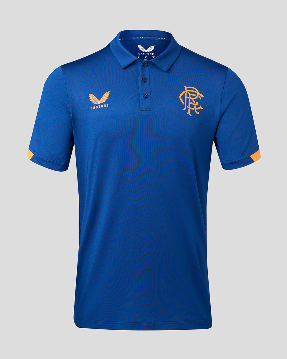 Rangers Men's 23/24 Coaches Travel Polo - Blue