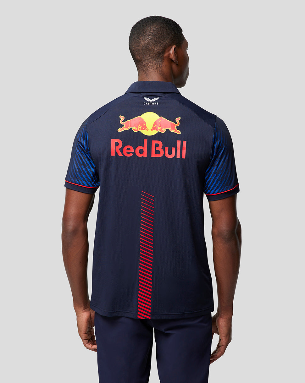 Oracle Red Bull Racing Mens Short Sleeve Polo Shirt Driver Max Verstappen - Night Sky - Night Sky