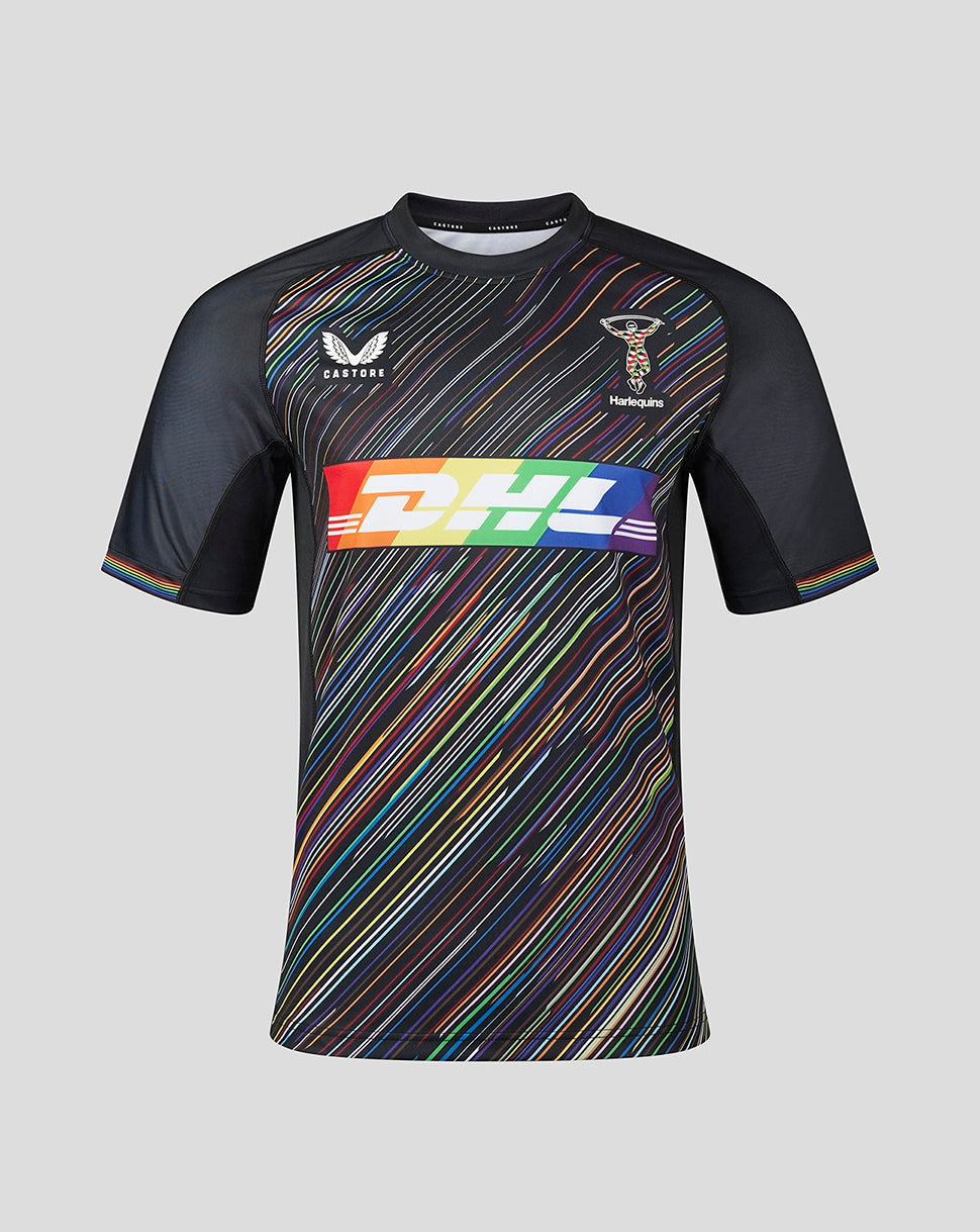 Harlequins Men's 23/24 Replica Pride Shirt - Black