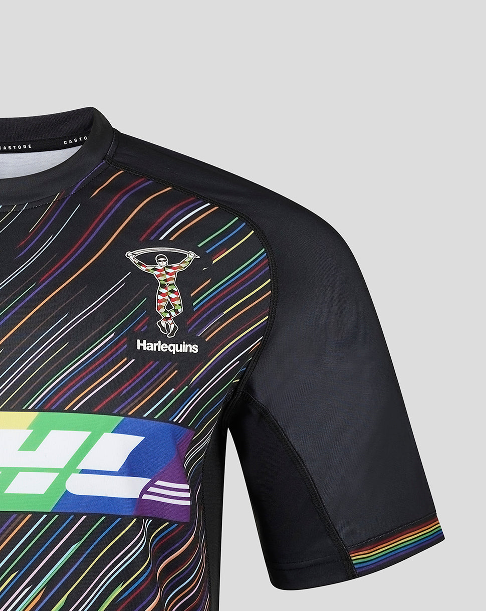 Harlequins Men's 23/24 Replica Pride Shirt - Black