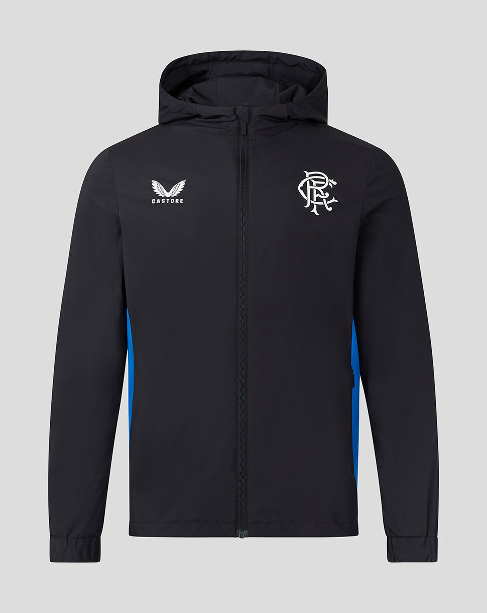 Rangers Men's 23/24 Match Day Lightweight Training Jacket - Black/Blue