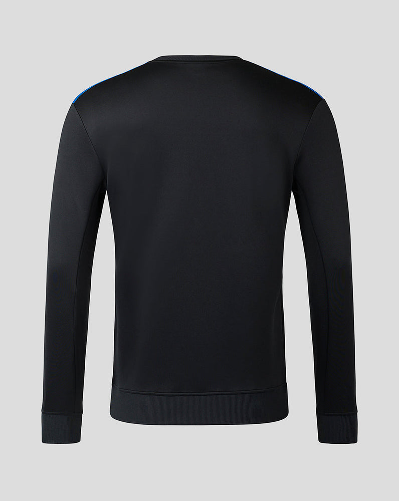 Rangers Men's 23/24 Match Day Training Sweatshirt - Black/Blue