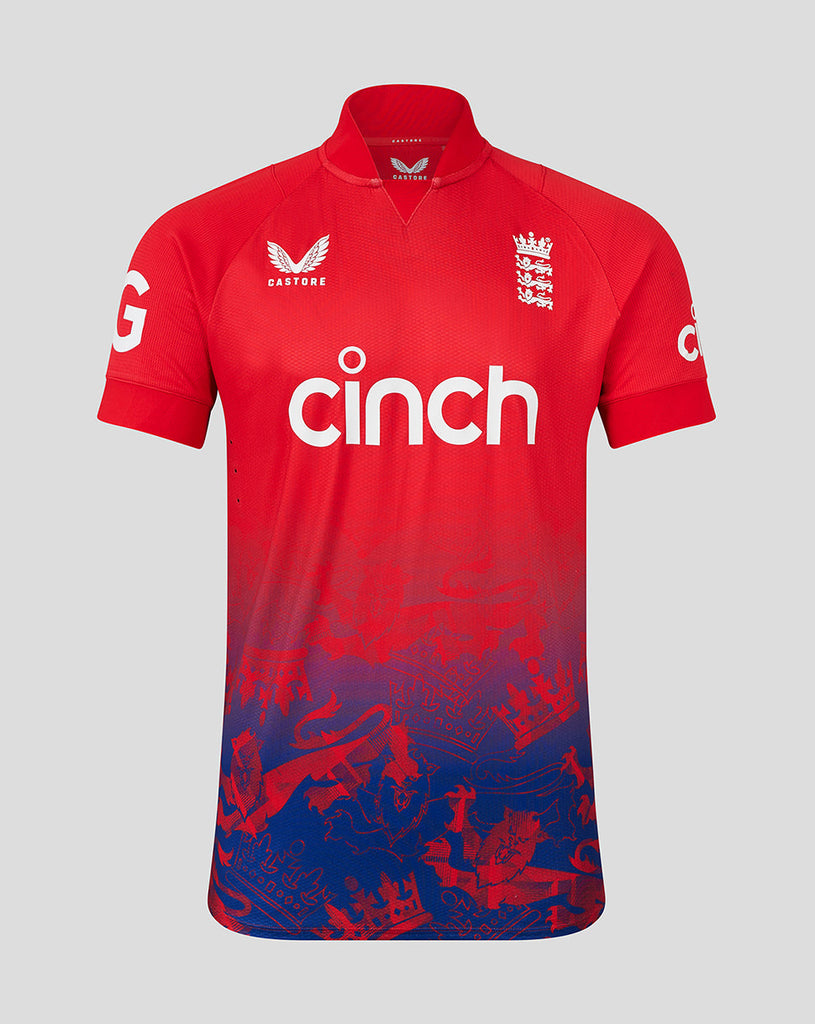 England Cricket Men's Pro IT20 Short Sleeve Shirt