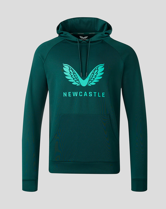 Newcastle United 23/24 Players Travel Hoody - Green