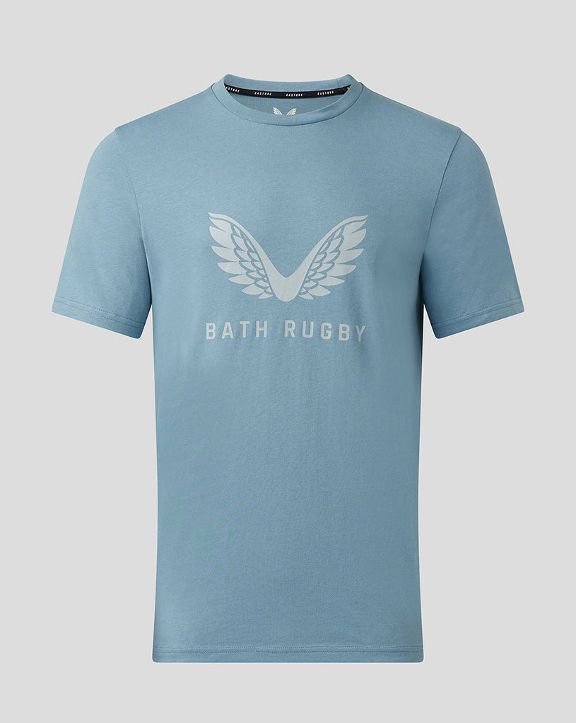 Bath Rugby Men's 23/24 Cotton Logo Travel T-Shirt