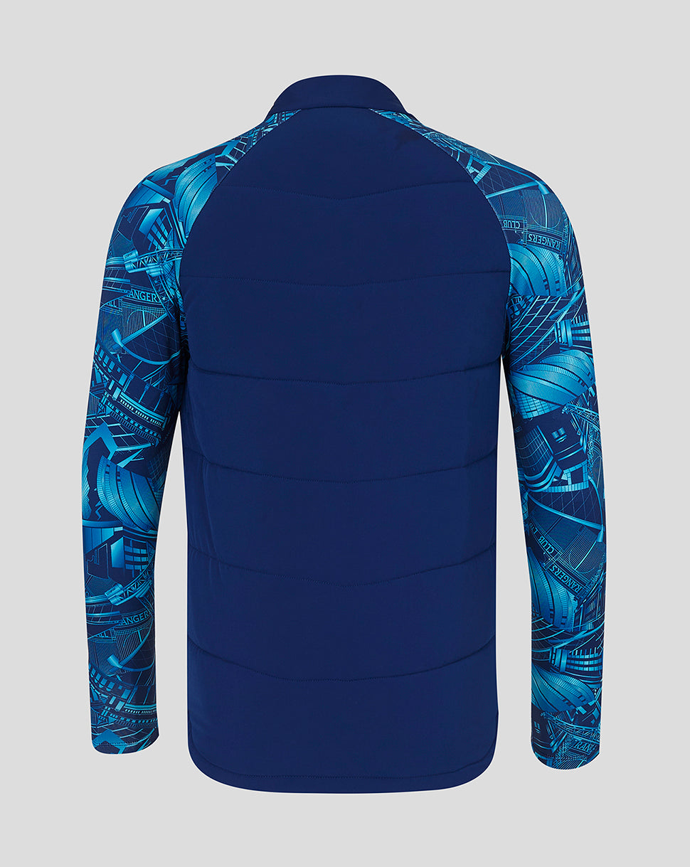 Rangers Mens 23/24 City Print Hybrid Jacket - Blue/Green