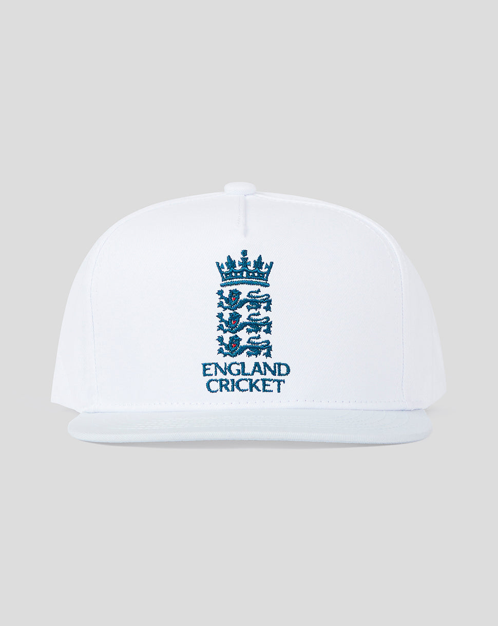 White Ecb Snapback Cap - White