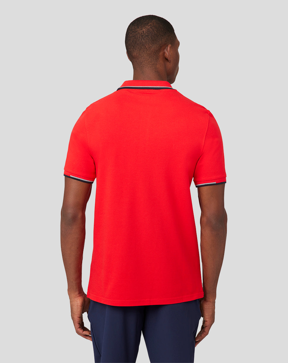 Oracle Red Bull Racing Unisex Core Polo - Flame Scarlet - Flame Scarlet