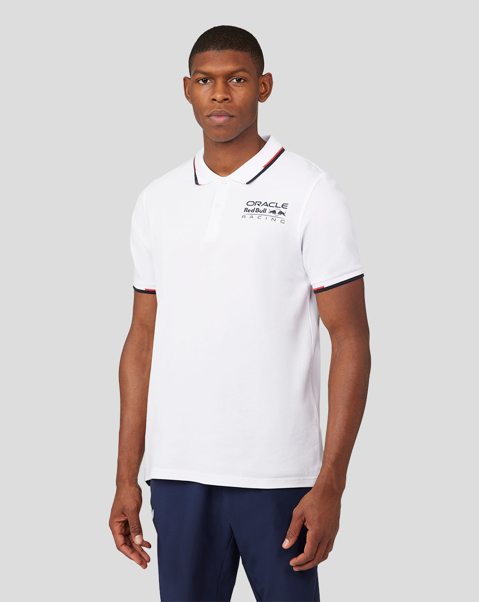 Oracle Red Bull Racing Unisex Core Polo - White - White