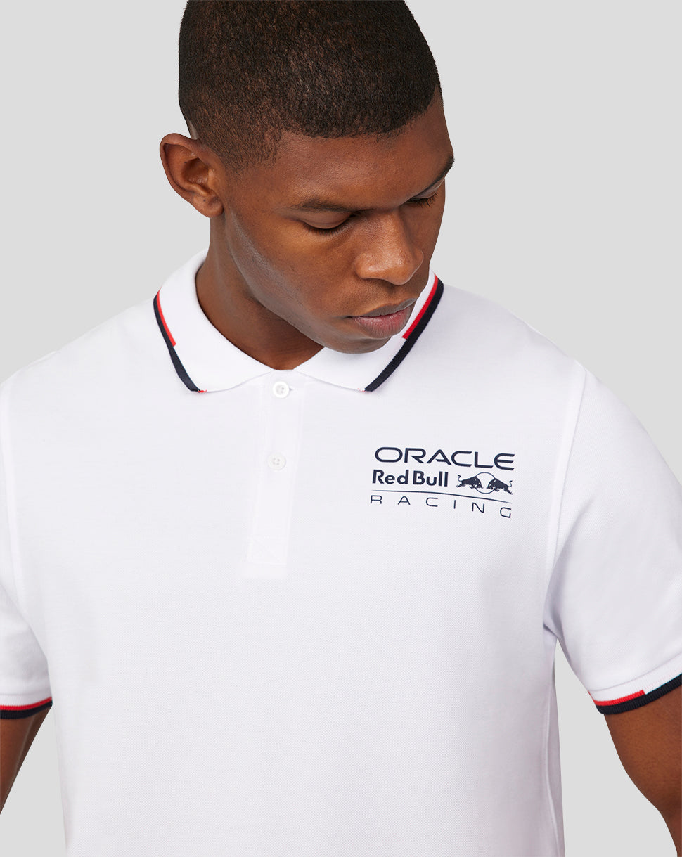Oracle Red Bull Racing Unisex Core Polo - White - White