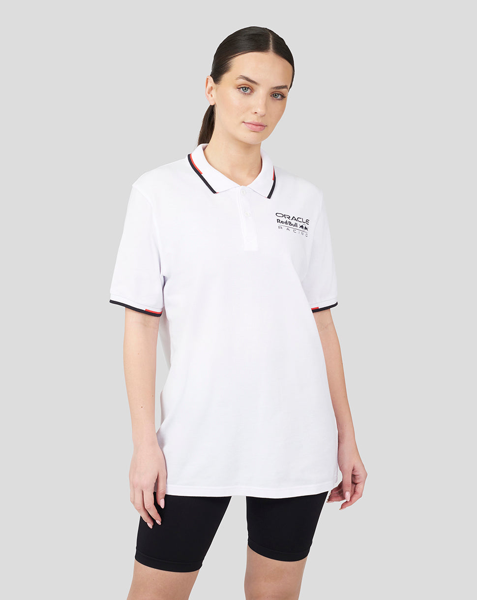 Oracle Red Bull Racing Unisex Core Polo - White - White
