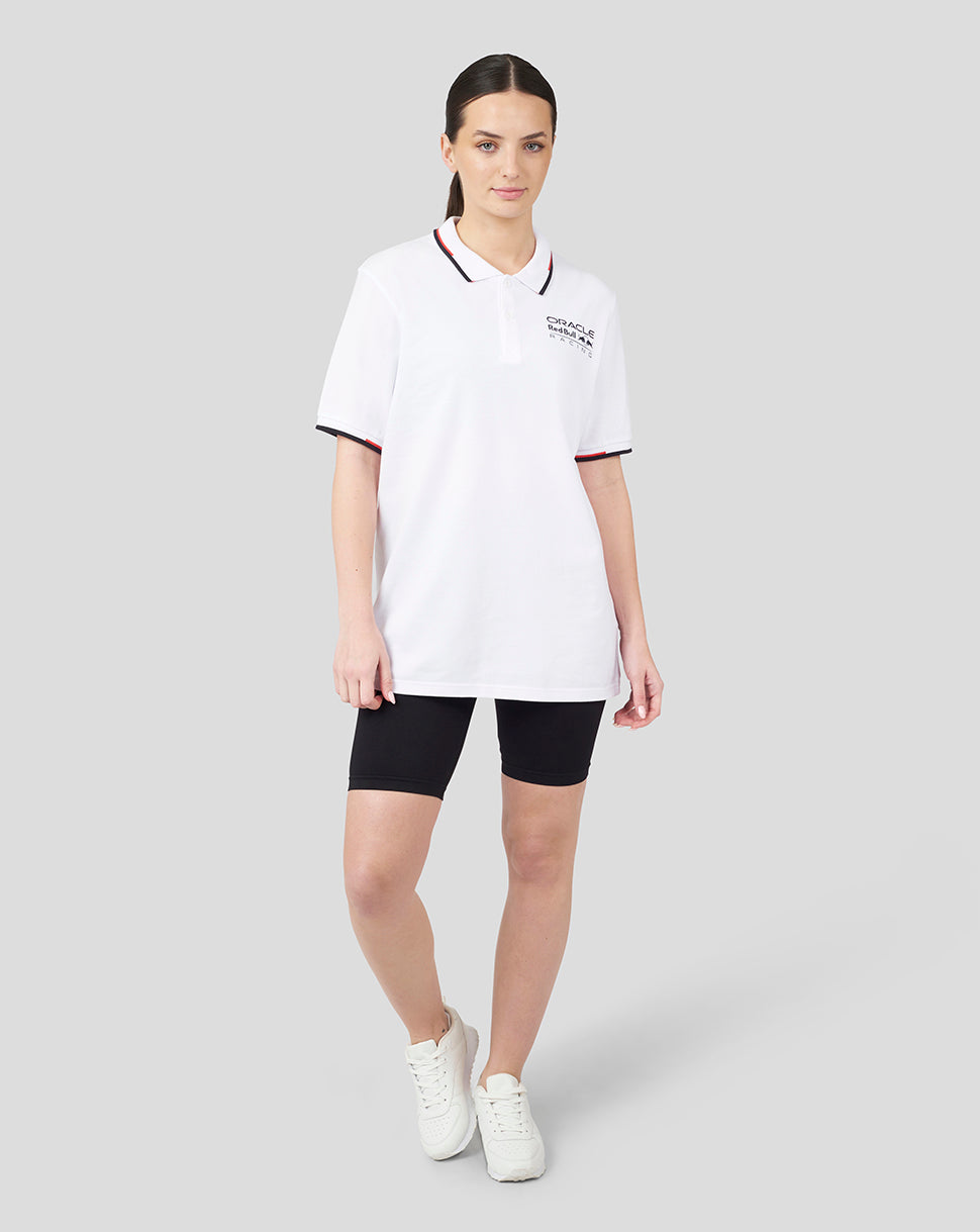 Oracle Red Bull Racing Unisex Core Polo - White - White
