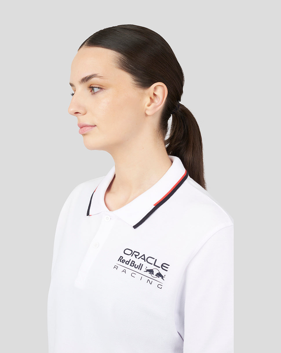 Oracle Red Bull Racing Unisex Core Polo - White - White
